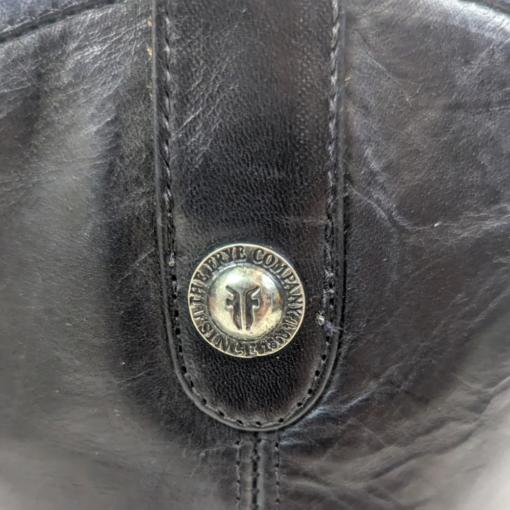 Frye Melissa Button Tall Leather Riding Boots Equestrian Boot Womens 7.5 Black - Picture 3 of 15